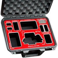 

Jason Cases Protective Case with Laser-Cut Foam for Sony a7S Camera, Red Overlay