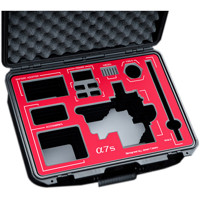 

Jason Cases Protective Case with Laser-Cut Foam for Sony a7S Camera with Tilta Cage, Red Overlay
