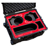 

Jason Cases Hard Rolling Case with Laser-Cut Foam for Sony BRC-Z330 Robotic Cameras, Red Overlay