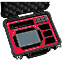 

Jason Cases Hard Case with Laser-Cut Foam for TVLogic 5.6" Monitor Kit, Red Overlay