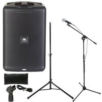 

JBL EON ONE Compact All-in-One Rechargeable Personal PA - Bundle With Samson MK10 LW Boom Mic Stand, Behringer ULTRAVOICE XM8500 Cardioid Vocal Microphone, 20' Mic Cable, Male XLR to Female XLR