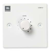 

JBL CSR-V Wall Mounted Controller with Volume Control for CSM-21/CSM-32 Mixers, USA Version, White