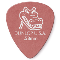 

Dunlop Gator Grip Series Guitar Picks, .58mm Gauge, Red, 12-Pack