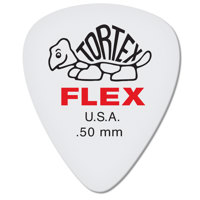 

Dunlop Tortex Flex Standard Guitar Picks, .50mm Gauge, White, 12-Pack