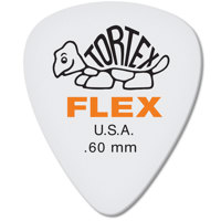 

Dunlop Tortex Flex Standard Guitar Picks, .60mm Gauge, White, 12-Pack