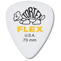 

Dunlop Tortex Flex Standard Guitar Picks, .73mm Gauge, White, 12-Pack
