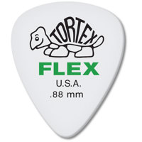 

Dunlop Tortex Flex Standard Guitar Picks, .88mm Gauge, White, 12-Pack