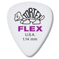 

Dunlop Tortex Flex Standard Guitar Picks, 1.14mm Gauge, White, 12-Pack