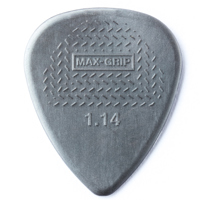 

Dunlop Max-Grip Nylon Standard Guitar Picks, 1.14mm Gauge, Gray, 12-Pack