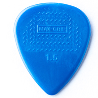 

Dunlop Max-Grip Nylon Standard Guitar Picks, 1.5mm Gauge, Blue, 12-Pack