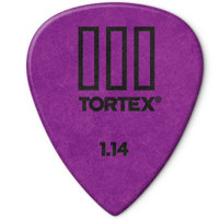 

Dunlop Tortex TIII Guitar Picks, 1.14mm Guage, Purple, 12-Pack