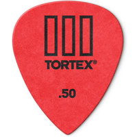 

Dunlop Tortex TIII Guitar Picks, 0.50mm Guage, Red, 72-Pack