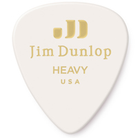 

Dunlop Celluloid Guitar Picks, Heavy, White, 12-Pack