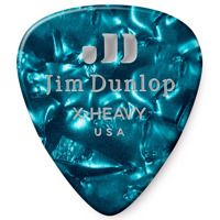 

Dunlop Celluloid Guitar Picks, Extra Heavy, Turquoise Pearloid, 12-Pack