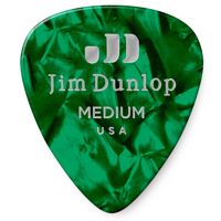 

Dunlop Celluloid Guitar Picks, Medium, Green Pearloid, 12-Pack