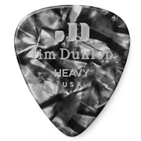 

Dunlop Celluloid Guitar Picks, Heavy, Black Pearloid, 72-Pack