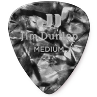 

Dunlop Celluloid Guitar Picks, Medium, Black Pearloid, 72-Pack