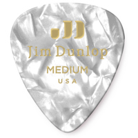 

Dunlop Celluloid Guitar Picks, Medium, White Pearloid, 72-Pack