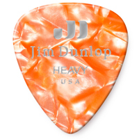 

Dunlop Celluloid Guitar Picks, Heavy, Orange Pearloid, 72-Pack