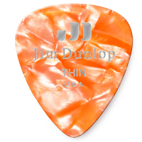 

Dunlop Celluloid Guitar Picks, Thin, Orange Pearloid, 72-Pack