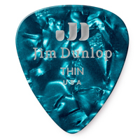 

Dunlop Celluloid Guitar Picks, Thin, Turquoise Pearloid, 72-Pack