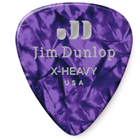 

Dunlop Celluloid Guitar Picks, Extra Heavy, Purple Pearloid, 72-Pack