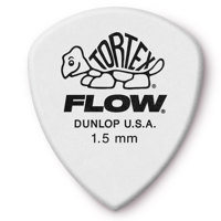 

Dunlop Tortex Flow Guitar Picks, 1.55mm Gauge, White, 12-Pack