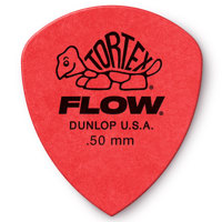 

Dunlop Tortex Flow Guitar Picks, 0.50mm Gauge, Red, 72-Pack