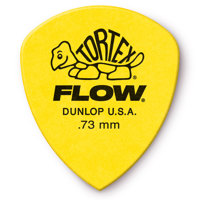 

Dunlop Tortex Flow Guitar Picks, 0.73mm Gauge, Yellow, 72-Pack