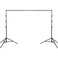 

Jinbei JB10-3000FPG Background Stand Holder Kit, Includes 2x H.300 Stands, 2x Telescopic Aluminum Rods