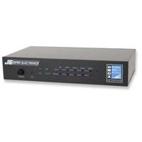

JLCooper eBOX 10/100BASE-T Ethernet to Quad RS-232/422 (9-Pin) and GPI Hardware Interface