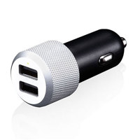 

Just Mobile Highway Max High-Powered Twin-Slot In-Car Charger, 2 USB, 2 x 2.1A Output