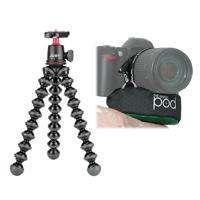 

JOBY GorillaPod 3K Kit, Black - With The Pod Green Camera Platform