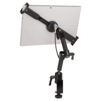 

The Joy Factory LockDown Universal Carbon Fiber C-Clamp Dual Arm Mount with Key Cable Lock for 10-13" Tablets