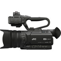 

JVC GY-HM170 4KCAM Compact Professional Camcorder with Integrated 12x Optical Zoom Lens and Top Handle Audio Unit