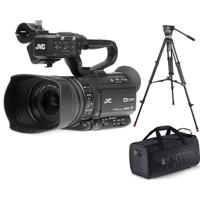 

JVC GY-HM250 12.4MP 4K UHD Camcorder with FHD Live Streaming, 12x Optical Zoom - With Sachtler 1001 3-section Aluminum Tripod with Ace M Fluid Head Black - Sachtler Medium Camporter Camera Bag