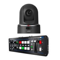 

JVC KY-PZ100 2.13MP Robotic PTZ Network Video Production Camera, 30x Optical Zoom Black - With Small Package With Roland V-1SDI 4 Channel HD Video Switcher,