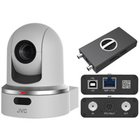 

JVC KY-PZ100BU PTZ Camera with PROCONVERTSDI SDI to NDI Converter, White