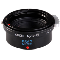 

Kipon Baveyes 0.7x Lens Mount Adapter for Nikon F, G-Type Lens to FUJIFILM FX-Mount Camera