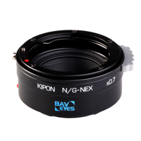 

Kipon Baveyes 0.7x Optical Focal Reducer Lens Adapter For Nikon G Lens to Sony E-Mount Camera
