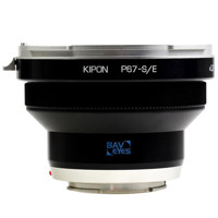 

Kipon Baveyes 0.7x Optical Focal Reducer Lens Adapter For Pentax 67 Lens to Sony E-Mount Camera