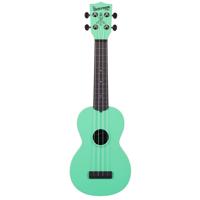 

Kala Matte Sea Foam Green Waterman Soprano Ukulele with Custom Logo Tote Bag