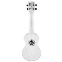 

Kala Gloss All Clear Transparent Ice Waterman Soprano Ukulele with Custom Logo Tote Bag