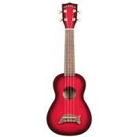 

Kala Gloss Red Burst Makala Dolphin Soprano Ukulele with Tote Bag