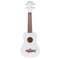 

Kala Matte Great White Makala Shark Soprano Ukulele with Tote Bag