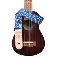 

Kala 1.5" Ukulele Strap, Blue Tapa (Handmade In USA)