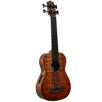

Kala Satin Exotic Mahogany Acoustic-Electric U-BASS Fretted Ukulele with Padded Gig Bag