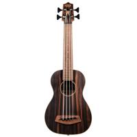 

Kala Satin Striped Ebony Acoustic-Electric U-BASS Fretted Ukulele with Round Wounds & Padded Gig Bag