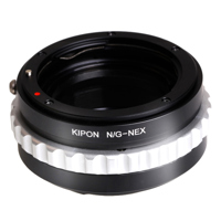 

Kipon Nikon G Lens to Sony E-Mount Camera Lens Adapter (With Macro Helicoid Feature)