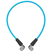 

Kondor Blue 22" 12G SDI BNC Male to Male Right Angle Nylon Braided Cable for 4K 60p Camera Monitors and Transmitters